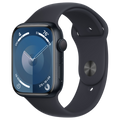 Apple-Watch-Series-9-45mm-Middernacht-Aluminium-Middernacht-Sportband
