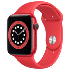 Apple-Watch-Series-6-44mm-Rood-Aluminium-Rood-Sportband