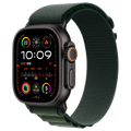 Apple Watch Ultra 2 Zwart 49mm - Alpine band Groen