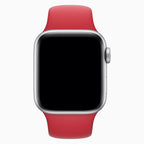 Bracelet Apple Watch reconditionné 44 mm / 45mm Sport rouge - vue de face