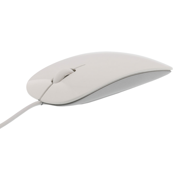 Souris filaire élégante LMP Easy 2in1 USB-C & USB-A - Blanc