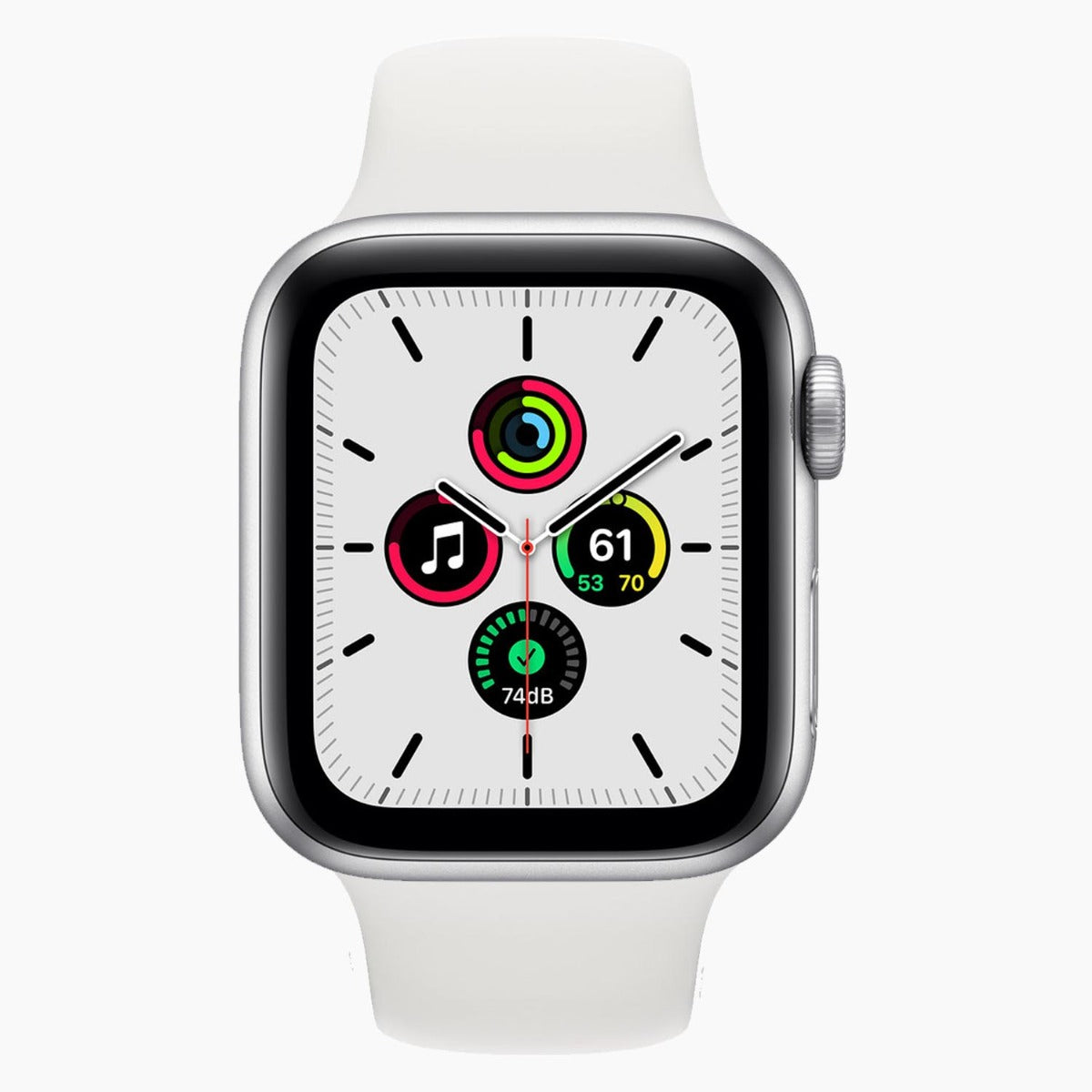 Apple Watch SE 2020 GPS 40 mm reconditionné argent - vue de face