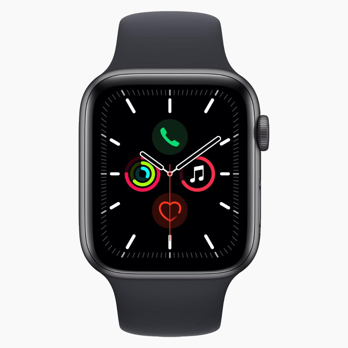 Apple Watch SE 2020 GPS 40 mm reconditionné noir - vue de face
