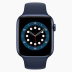Apple Watch Series 6 44mm bleu reconditionné - vue de face