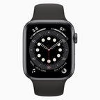 Apple Watch Series 6 44mm noir reconditionné - vue de face