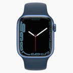 Apple Watch Series 7 41 mm bleu reconditionné - vue de face