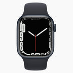 Apple Watch Series 7 41 mm noir reconditionné - vue de face