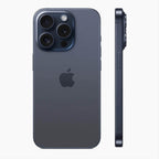 iPhone 15 Pro reconditionné 256 GB Titanium bleu - vue latérale