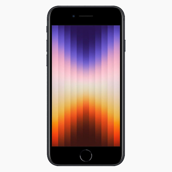 iPhone SE 2022 reconditionné 64 GB noir - face avant