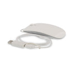 Souris filaire élégante LMP Easy 2-en-1 USB-C & USB-A reconditionné - Blanc